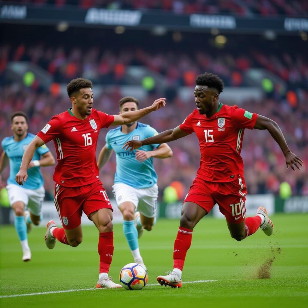 Red-Haired Boy in Jerusalem Courtyard, Cinematic Style