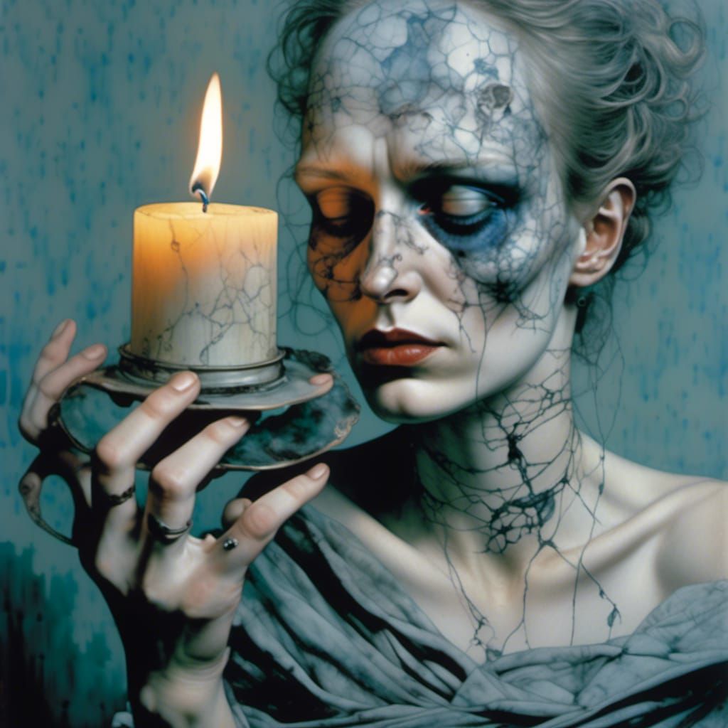 Jodie Foster Army Portrait in Watercolor and Ink