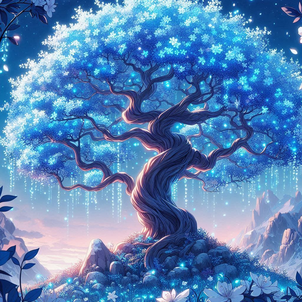 Blue tree