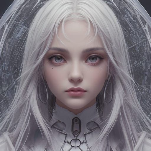 Epic ASCII Art Landscape in a Cyberpunk Aesthetic