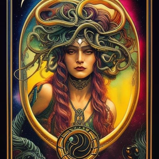 Medusa tarot card