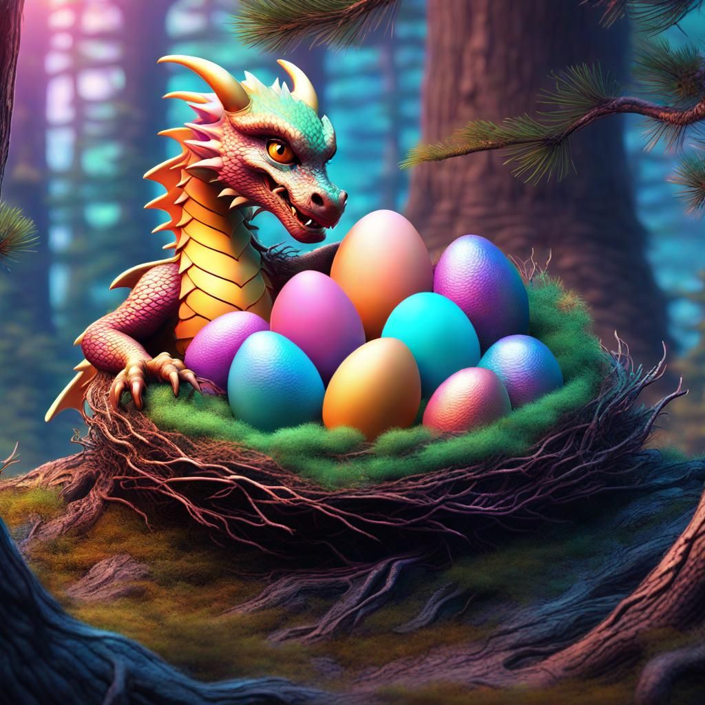 A Dragon and Her Eggs