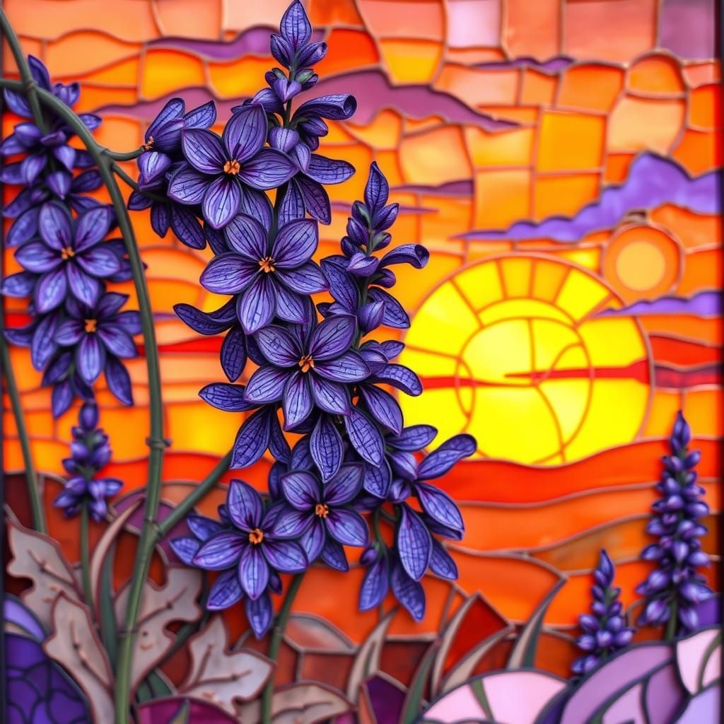 Persimmon Skies and Lavender Shaded Eyes  by @Mason