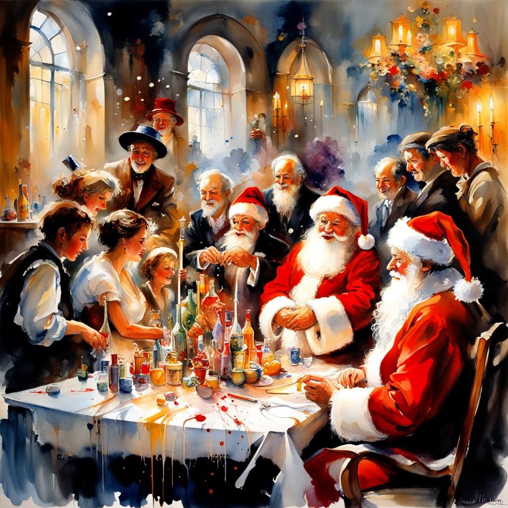 The Santas Repose Ai Generated Artwork Nightcafe Creator 1527