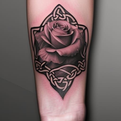 celtic #knotwork #trinity #rose #tattoo #stone #weathered… | Flickr