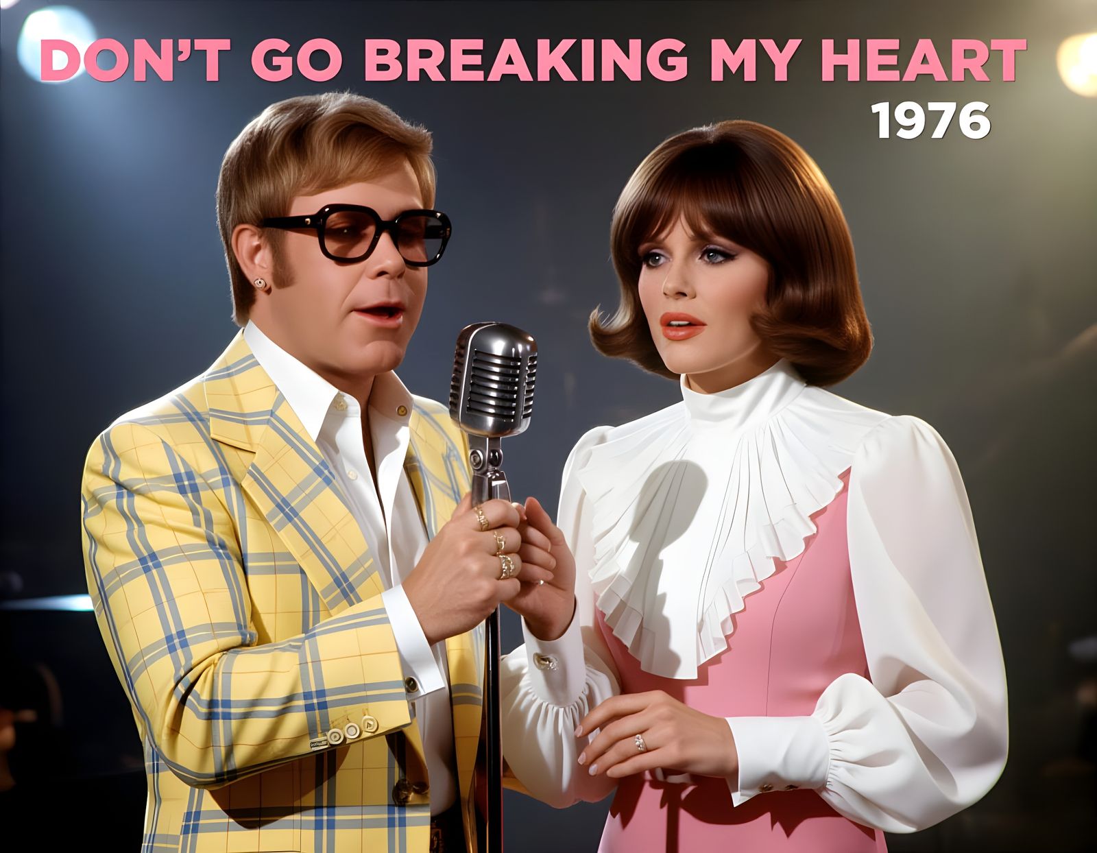 Elton John and Kiki Dee singing Don't Go Breaking My Heart  by @Gary Murakami