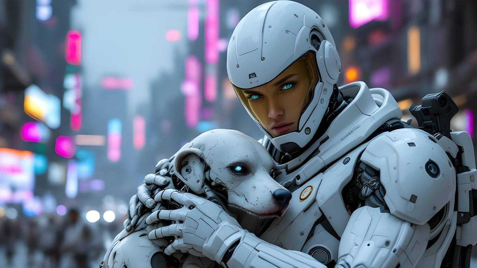 Cyborg Soldier K9 Team  by @Gary Murakami