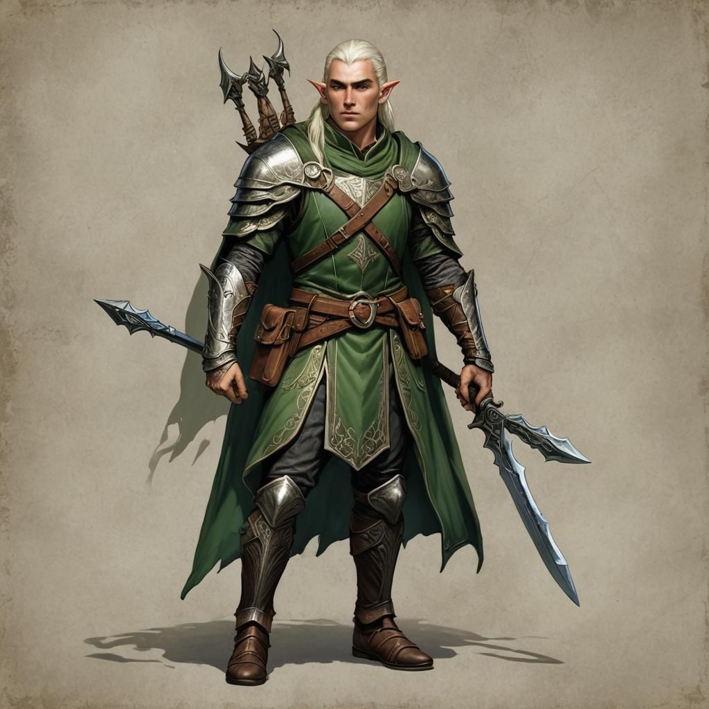 An elven male warrior - AI Generated Artwork - NightCafe Creator