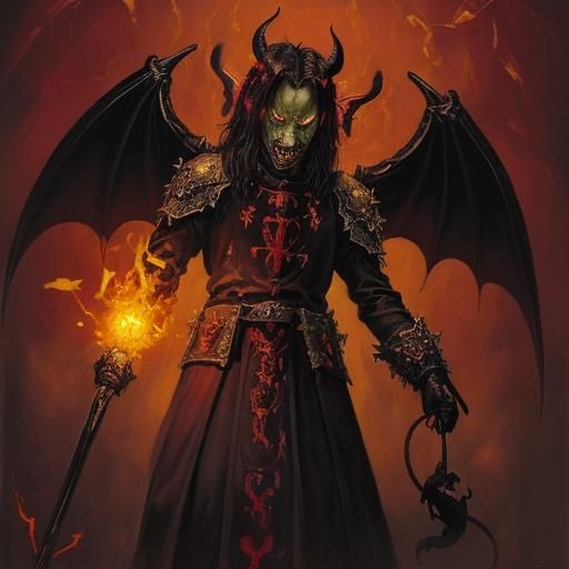 Satanas , dressed like