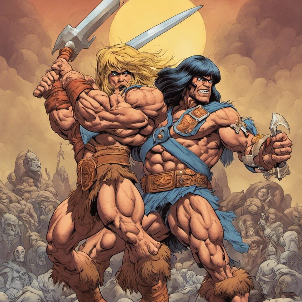 He-Man meets Conan the Barbarian