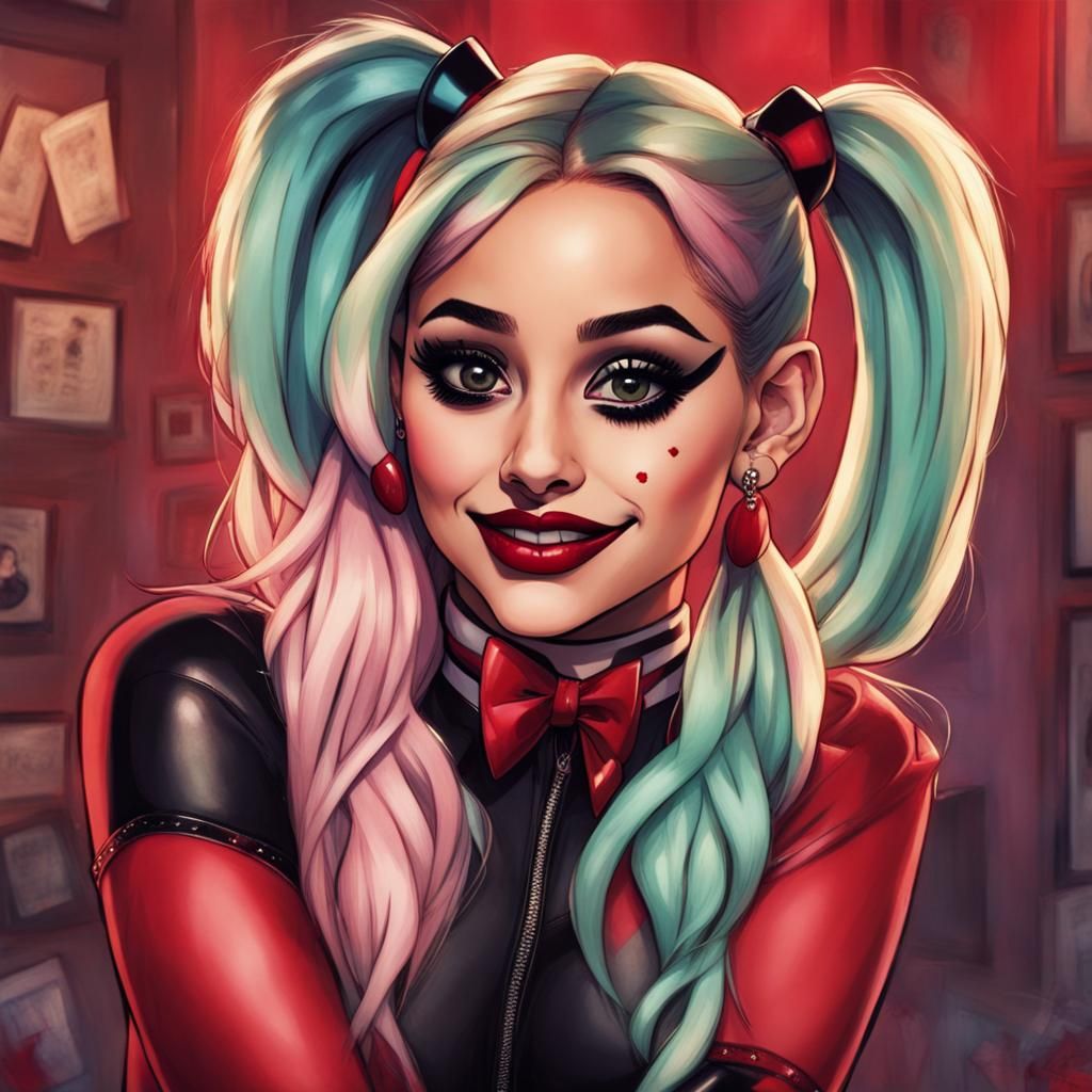 Ariana grande as Harley Quinn