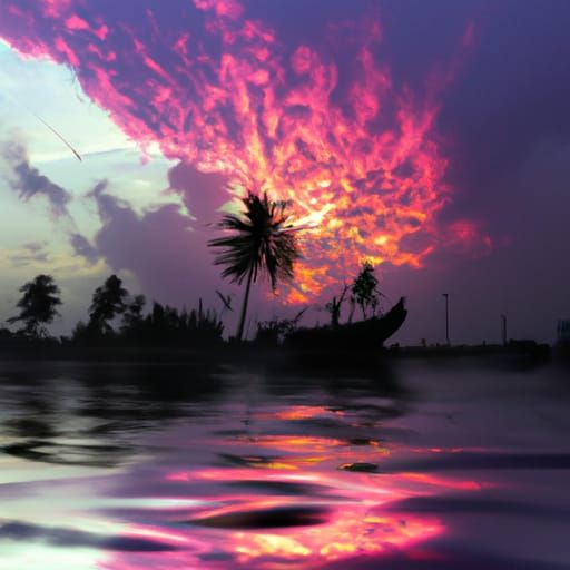 lavender sunset