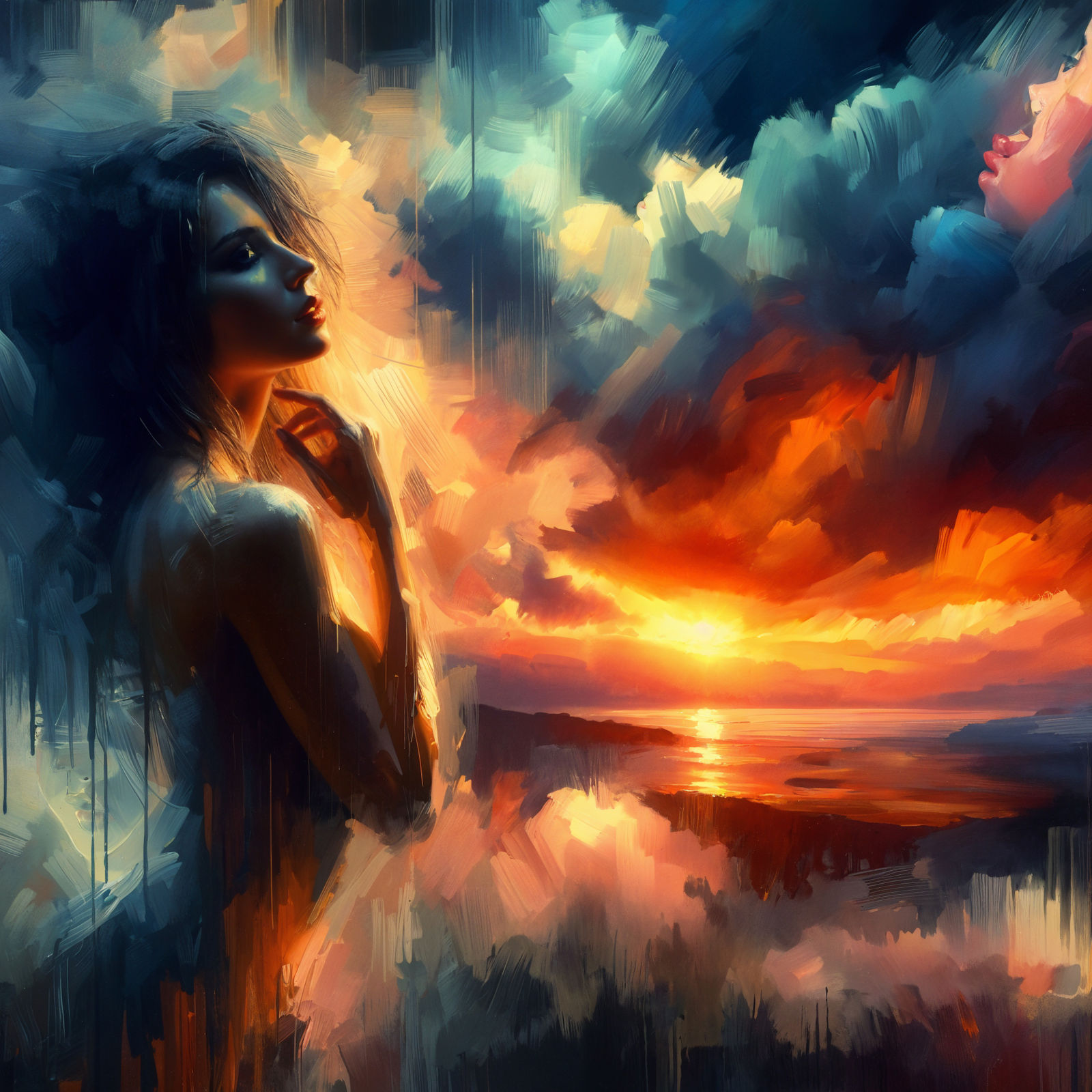 Sunset Dreams, Painted in Emotion