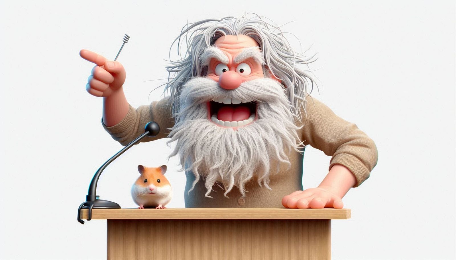 "Hello, my name is.... and I'm an AI hamster junkie .." 🐹 06