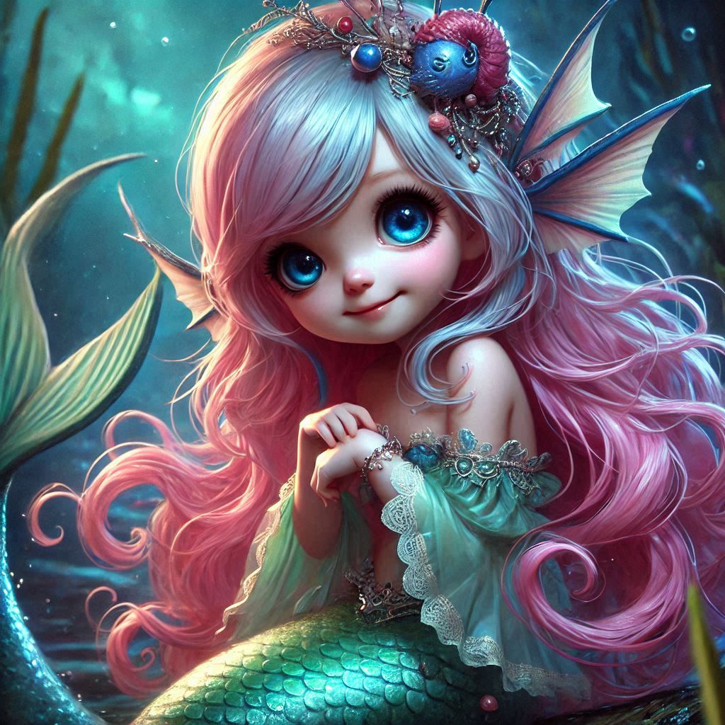 adorable fairy-tale fantasy creature portrait..