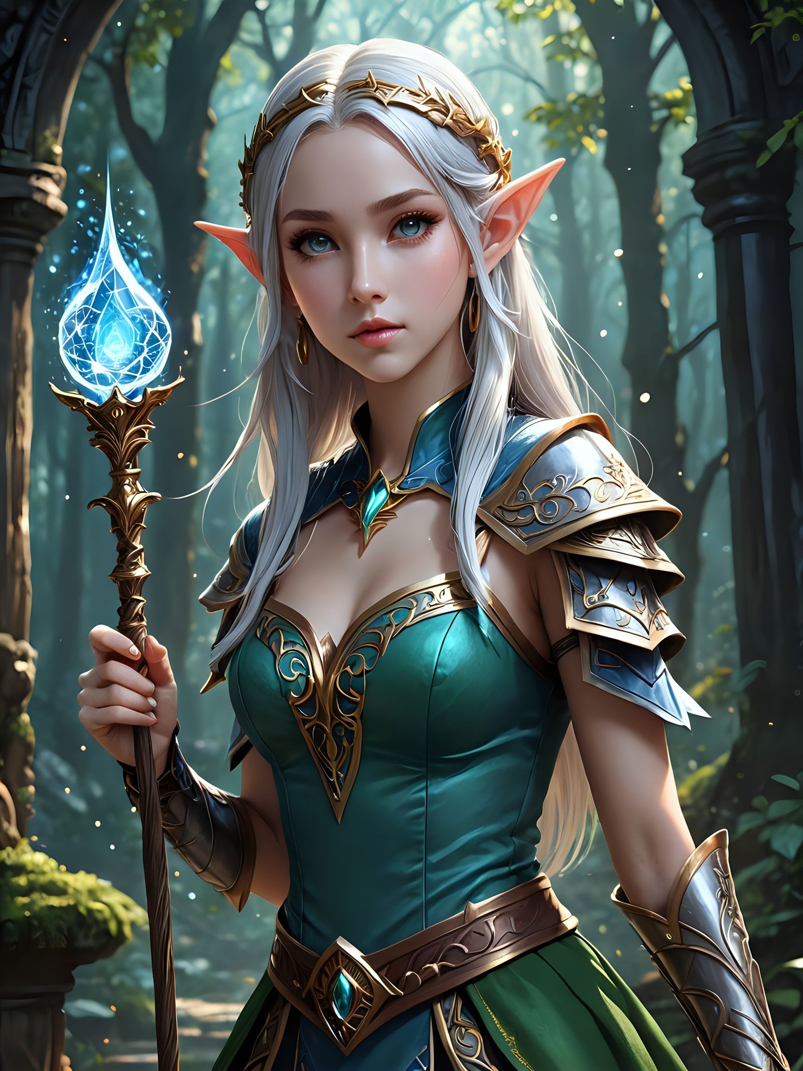 Elven mage - AI Generated Artwork - NightCafe Creator