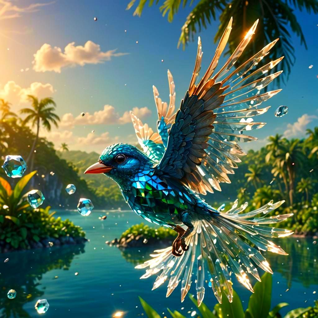 bird over lake  by @GarytheGOAT