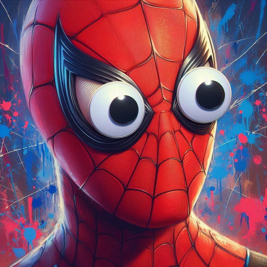 Googly-eyed Spiderman Superhero! ✨❤️🕷️🕸️