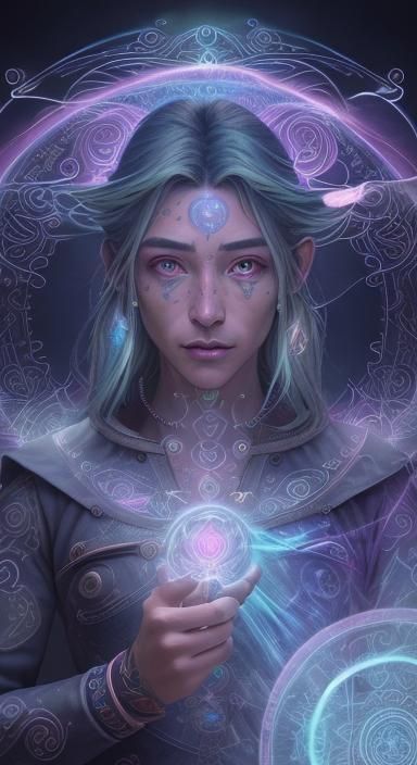 Rainbow priestess - AI Generated Artwork - NightCafe Creator