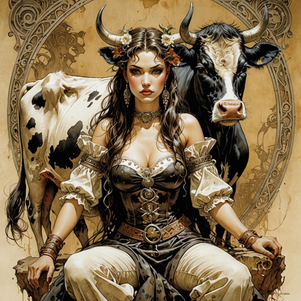 Cow people's   by @Ogresse