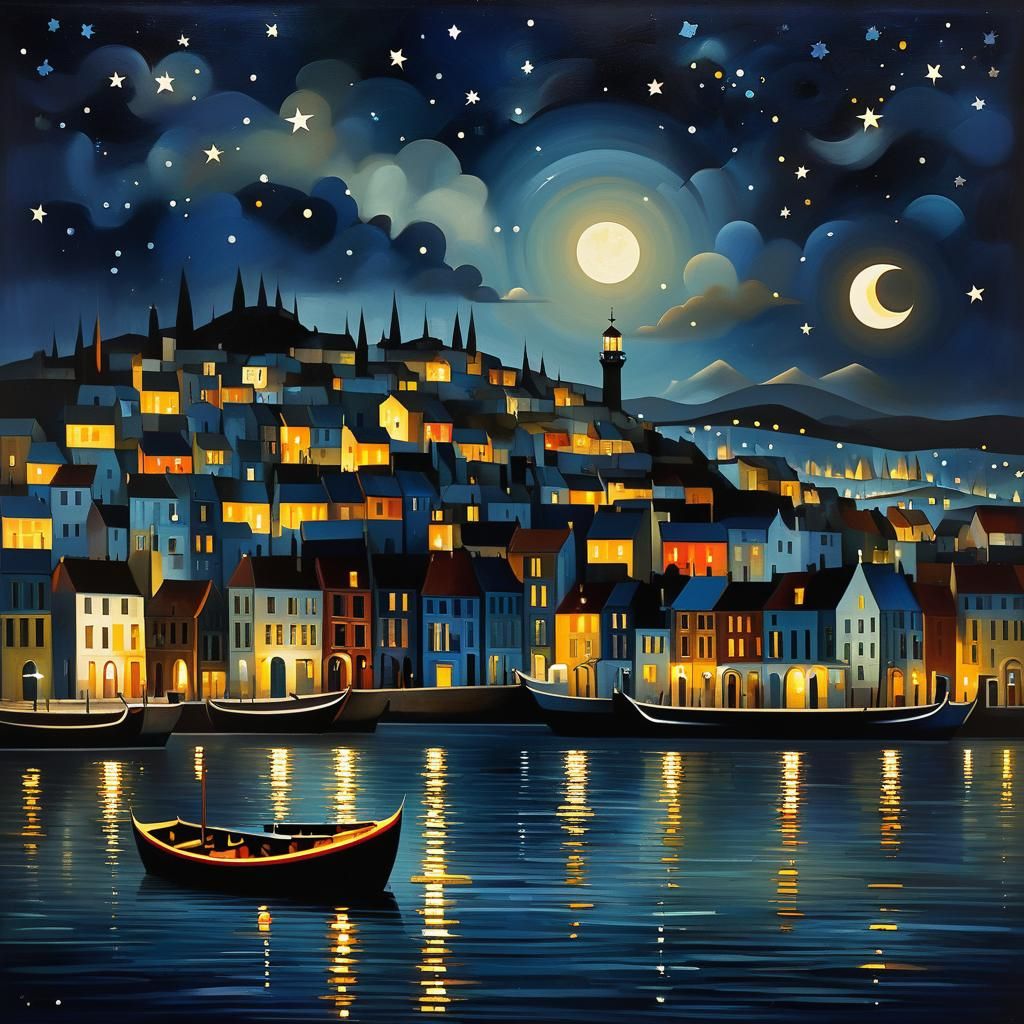 Moonlight on the Lake