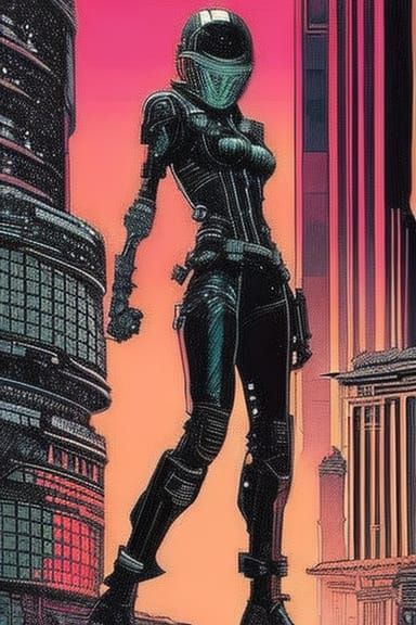Cyberpunk girl by Josan Gonzalez