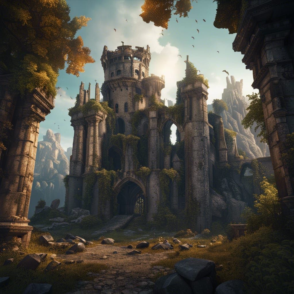 Ruins of a medieval castle