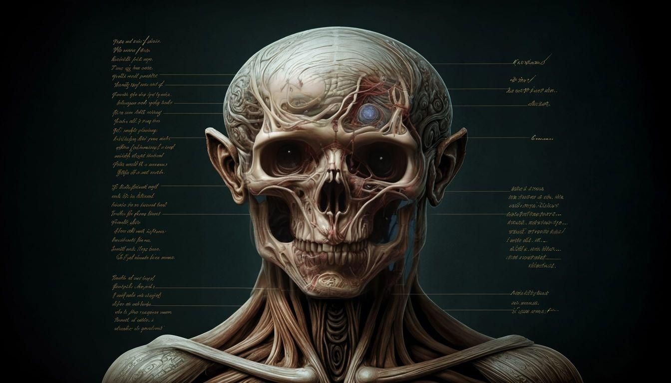 Eldritch Horror Anatomy Chart ( horror intricate Textbook ac...