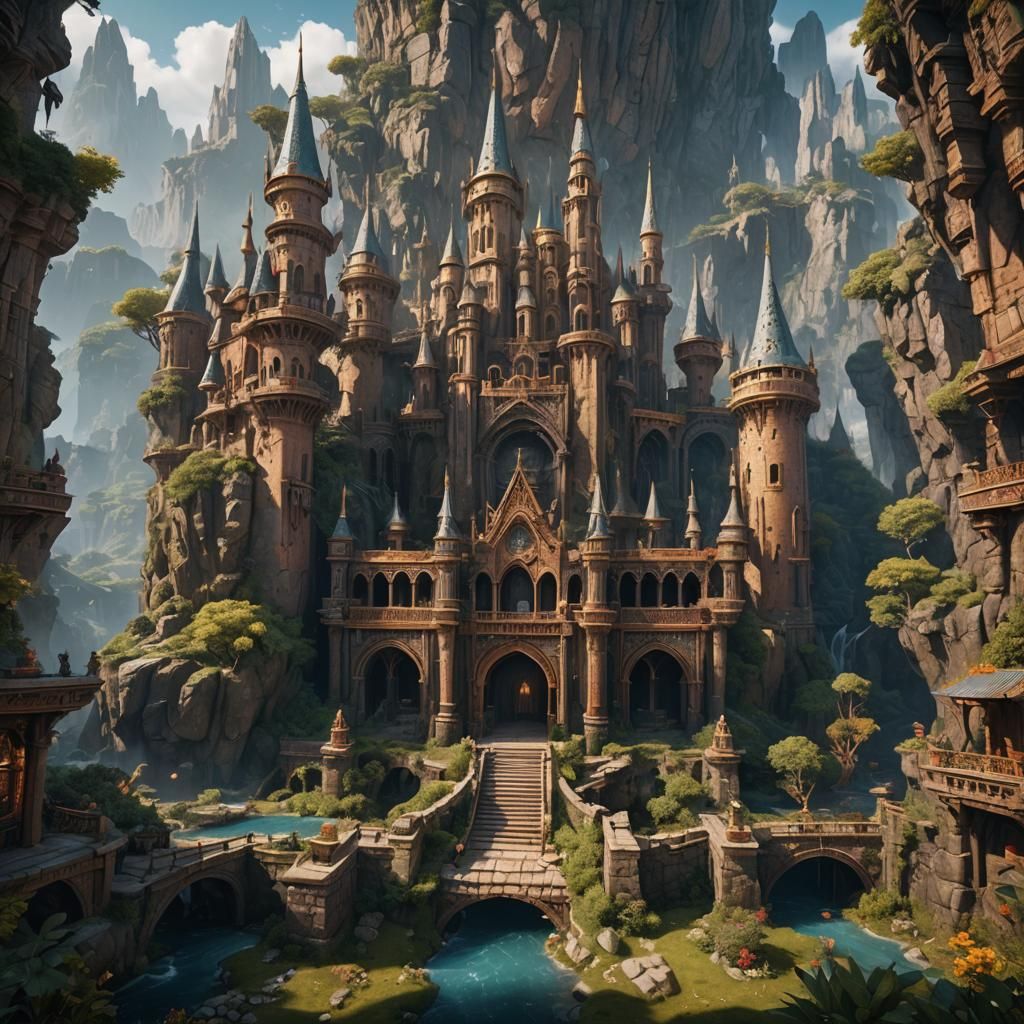 Fantastical Fish in Detailed Matte Painting