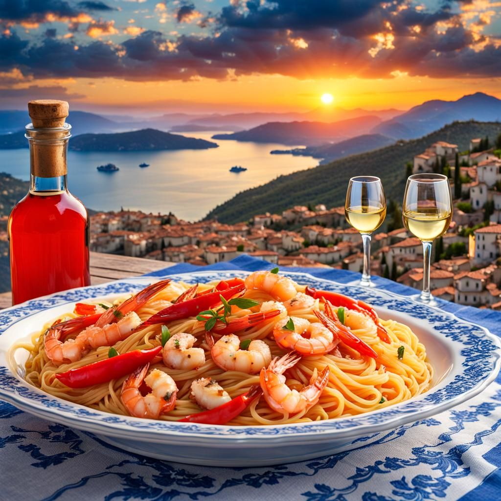 Delicious sunset supper   by @Alexiana