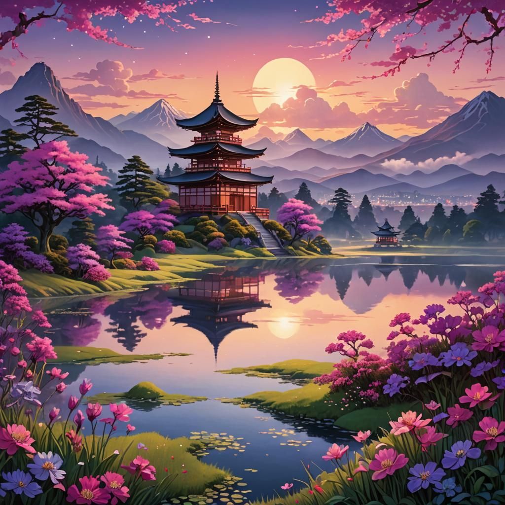 Japanese valley of serenity  by @LoreMakou
