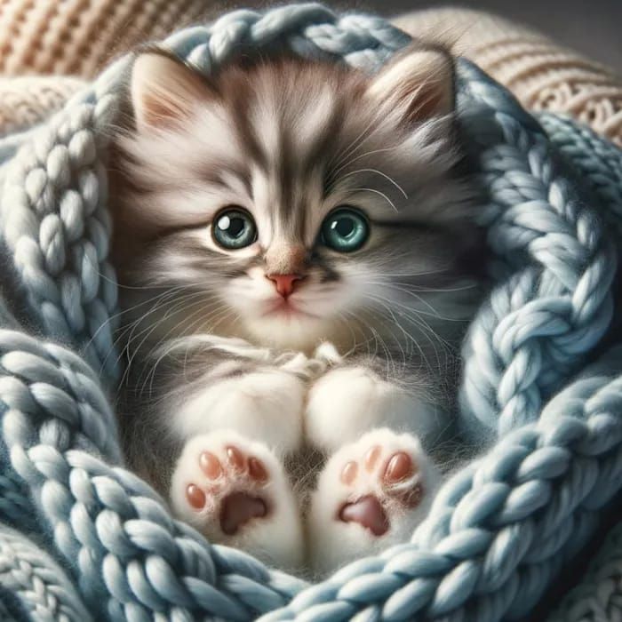 The heart-warming kitten