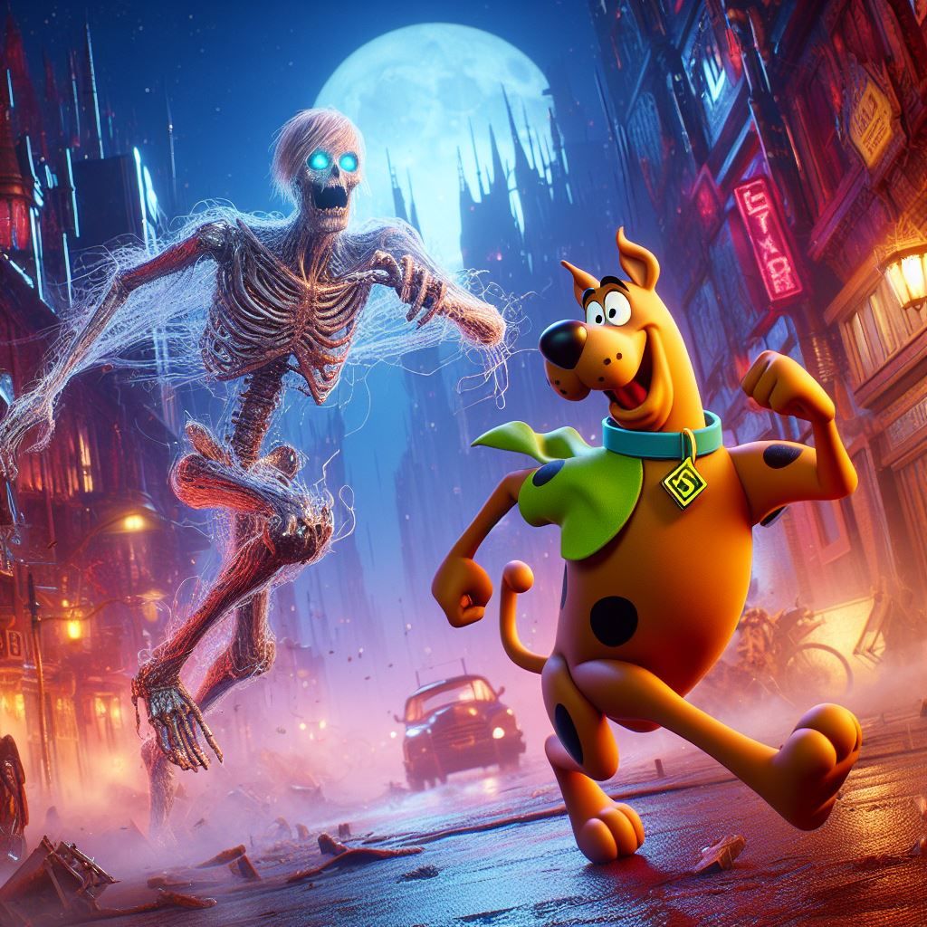 Gu gu gu GHOST. Run Scooby!