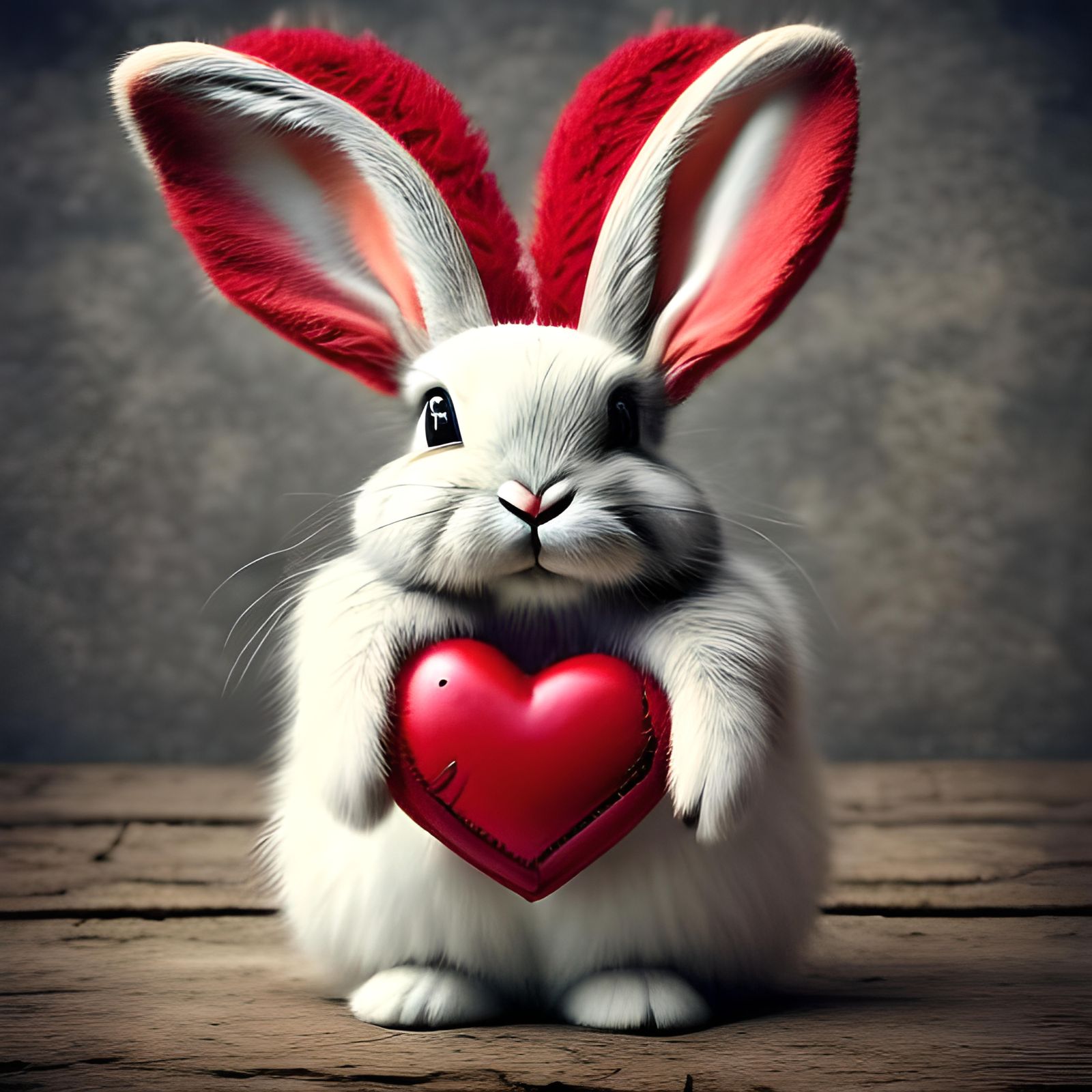 <lora:HeartThrob DS8:1.0> bunny, heart