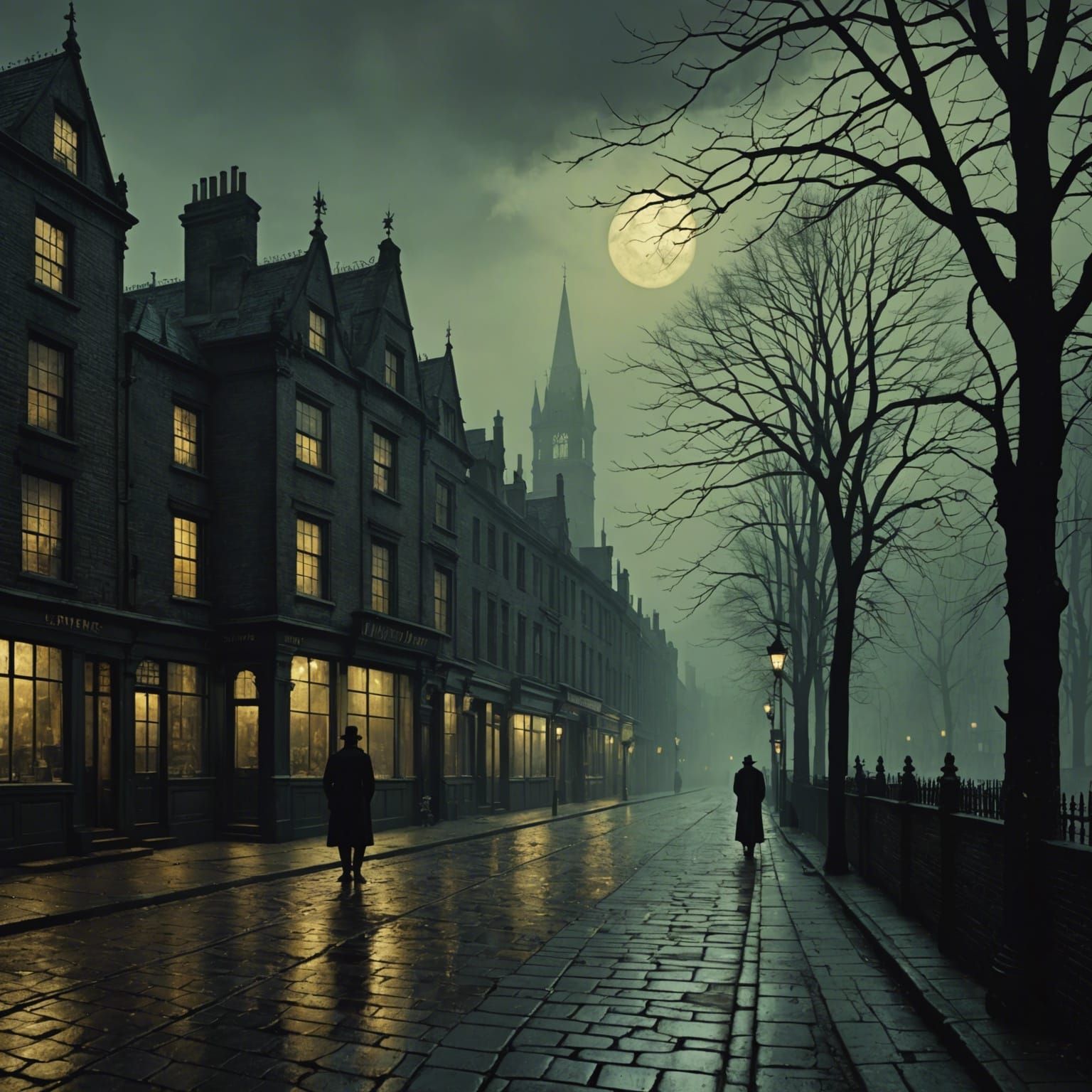 Dark City Street  by @Baleygr Erebus