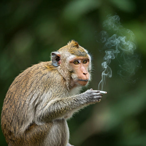 When somebody drops trash on the ground monkeys will get it