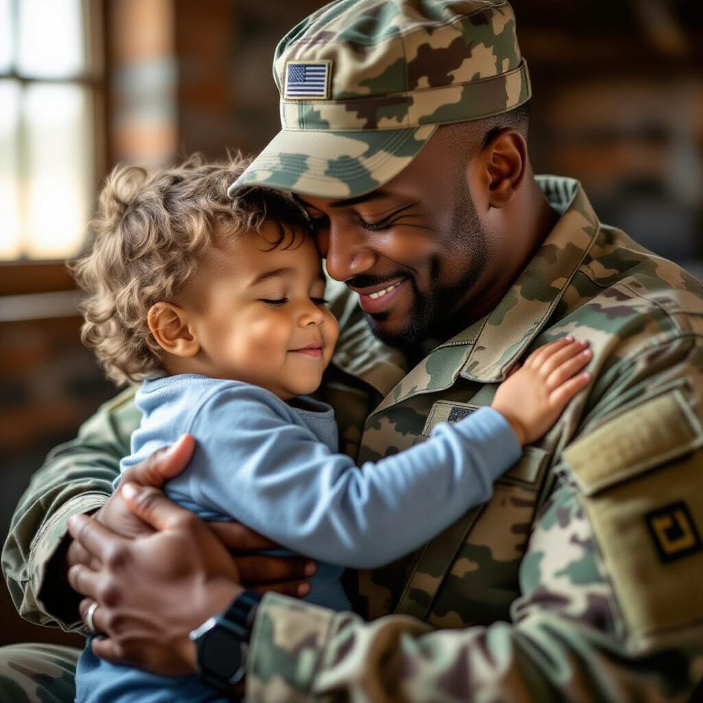 Soldier's Emotional Reunion With Young Child