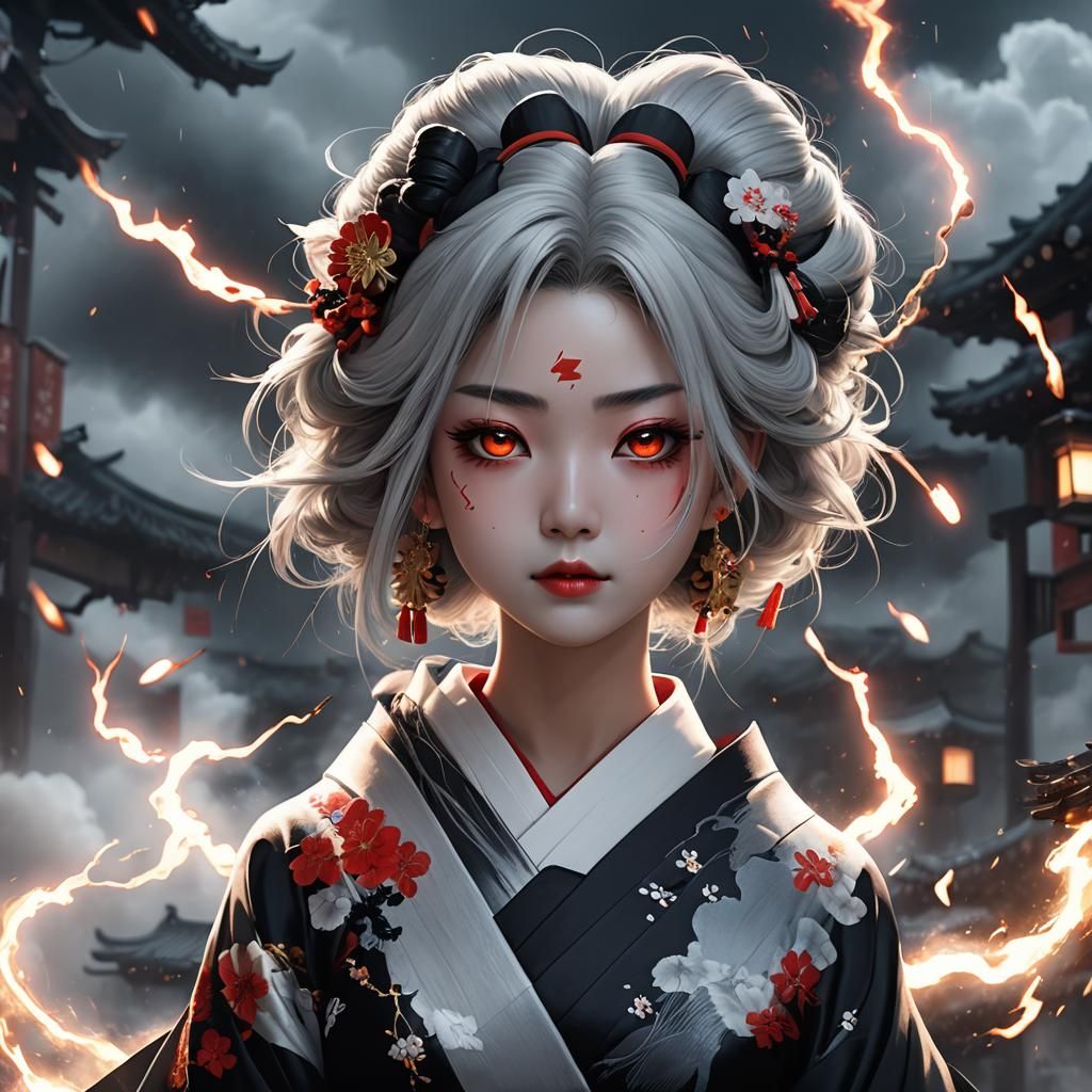 Geisha - AI Generated Artwork - NightCafe Creator