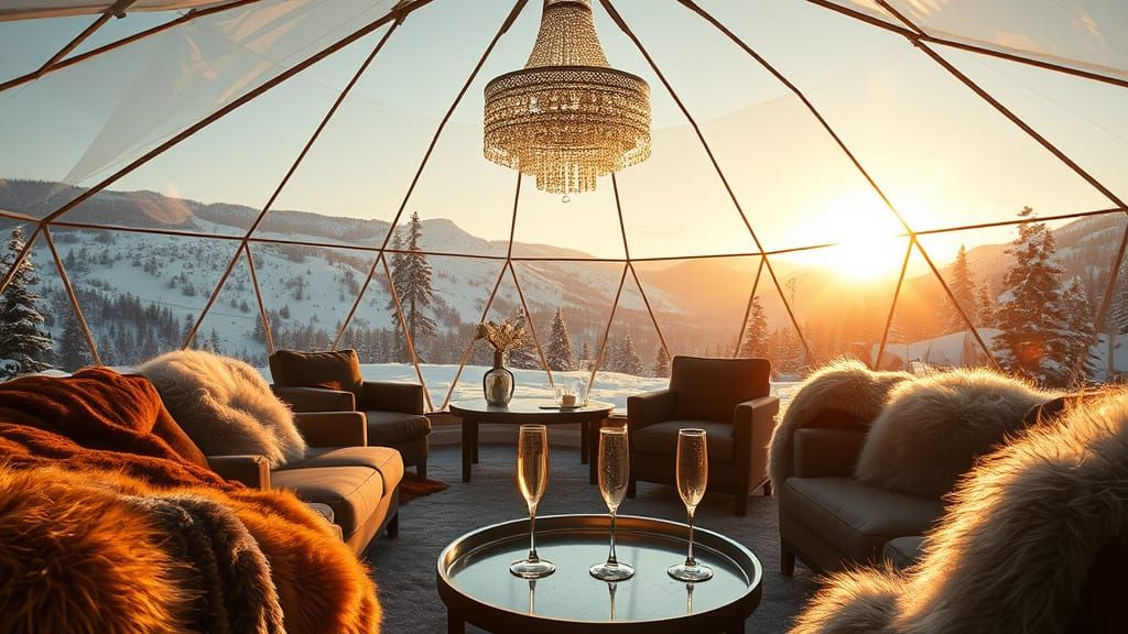 Winter Glamping  by @GummyPretzel