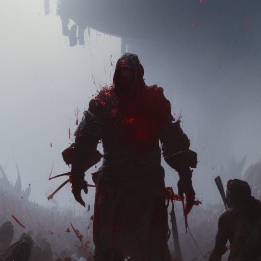 Gladiator's Last Stand in Hyperdetailed Arena