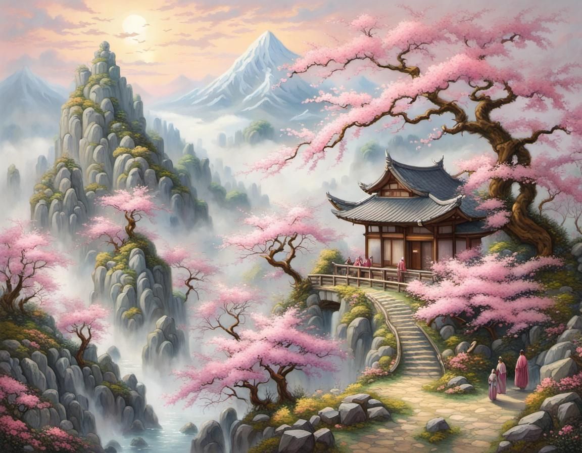 Japanese Oil Painting  by @Billy 