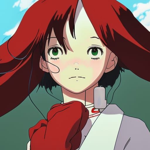 Anime Nurse in Studio Ghibli Style