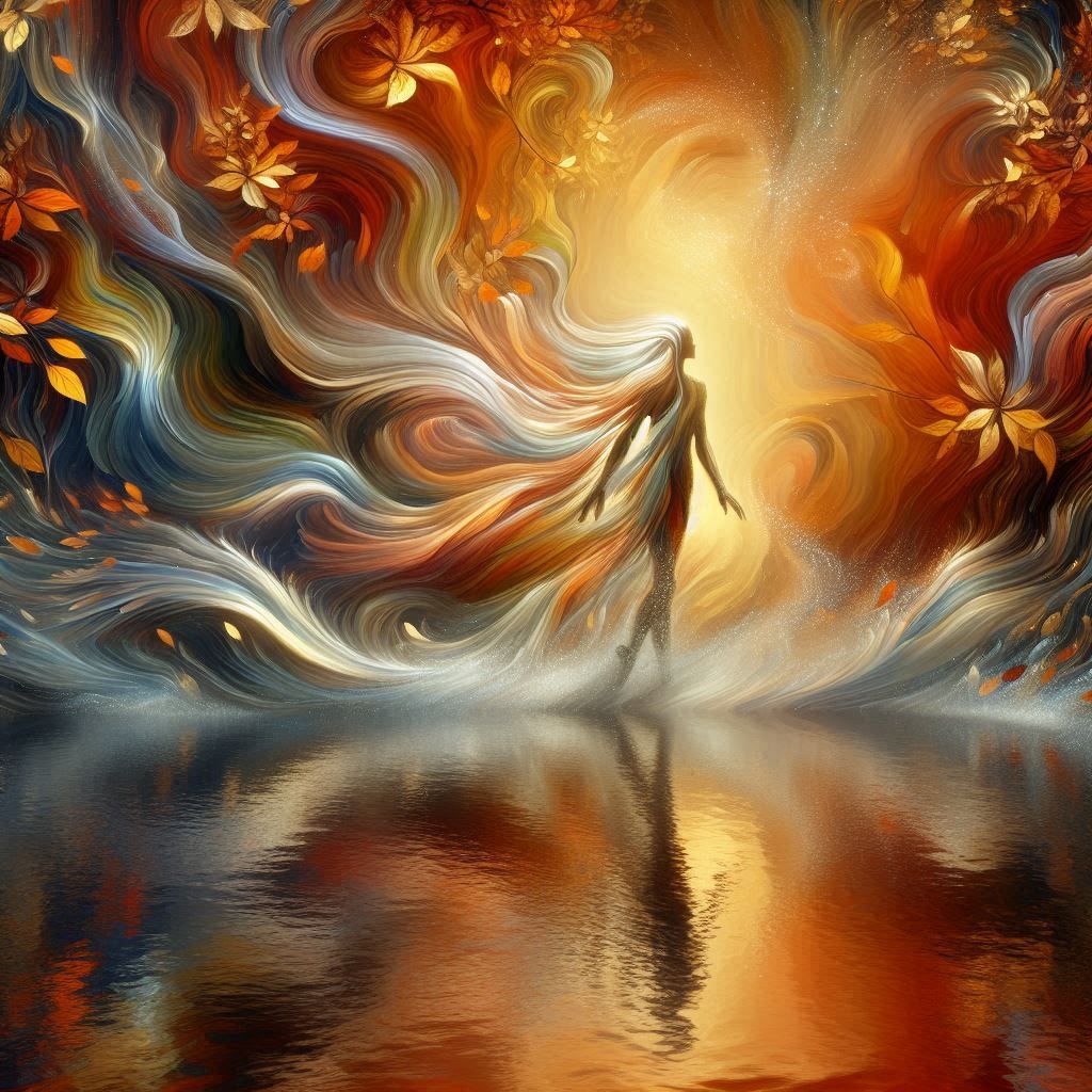 Bruissement de feuillage,danse du vent,portes de l'automne -