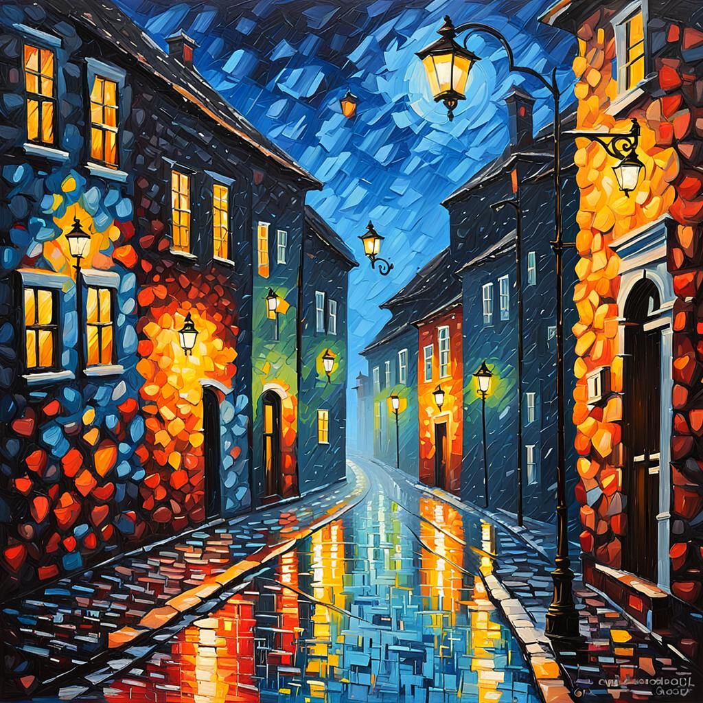 Rainy Glistens The Night