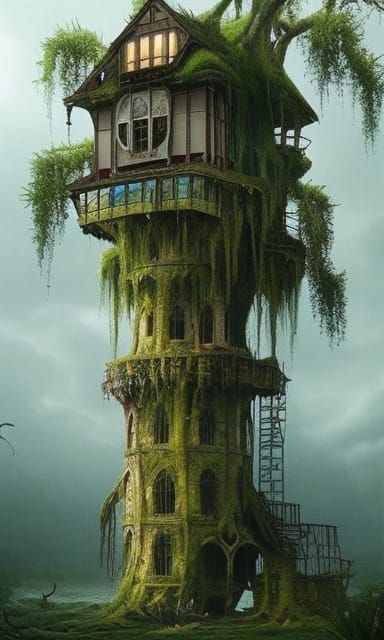 Haunted Old "Tree" House on the Moors v.2