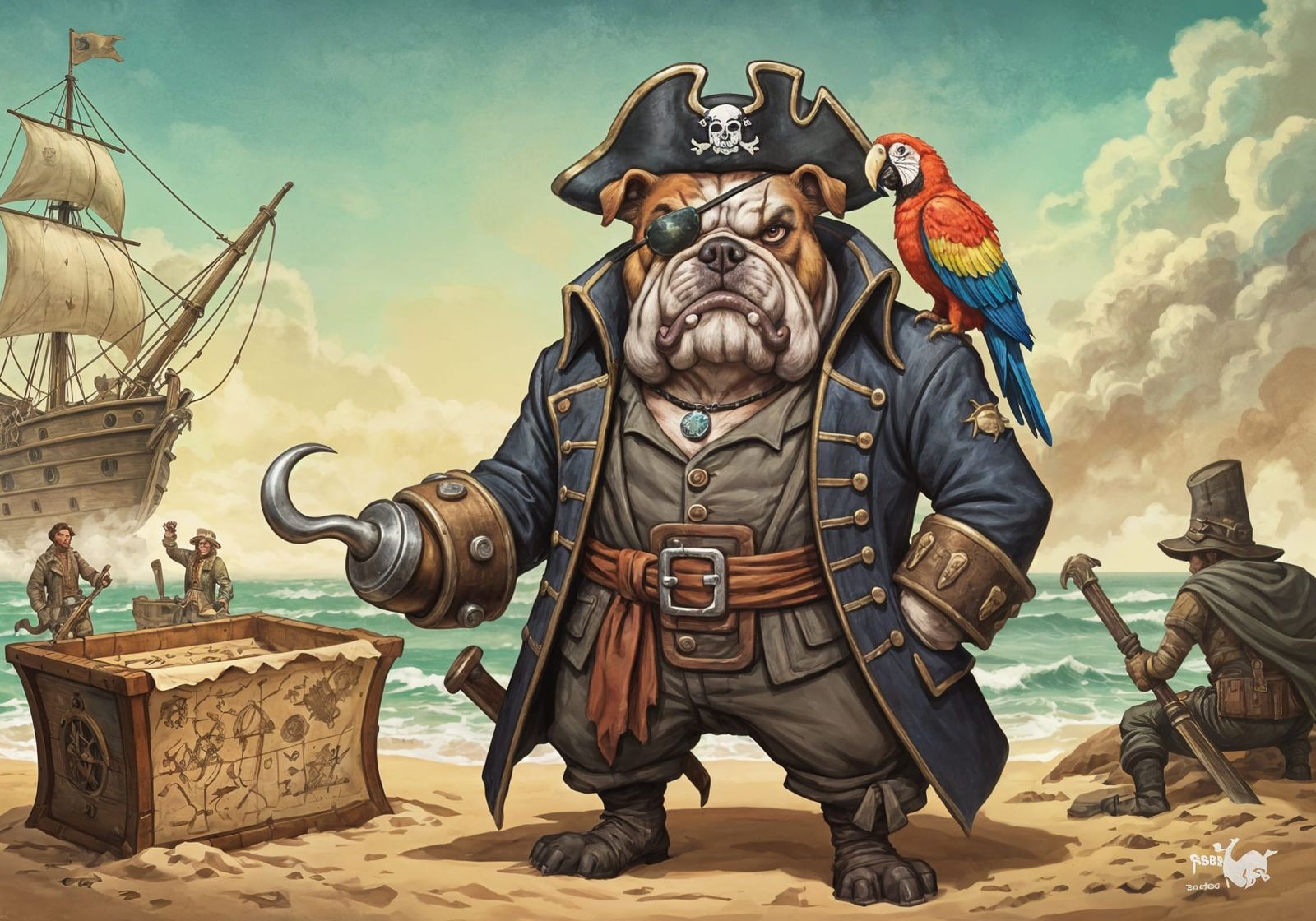 Captain Jowls McGraw and The Barkaneers  by @Clive