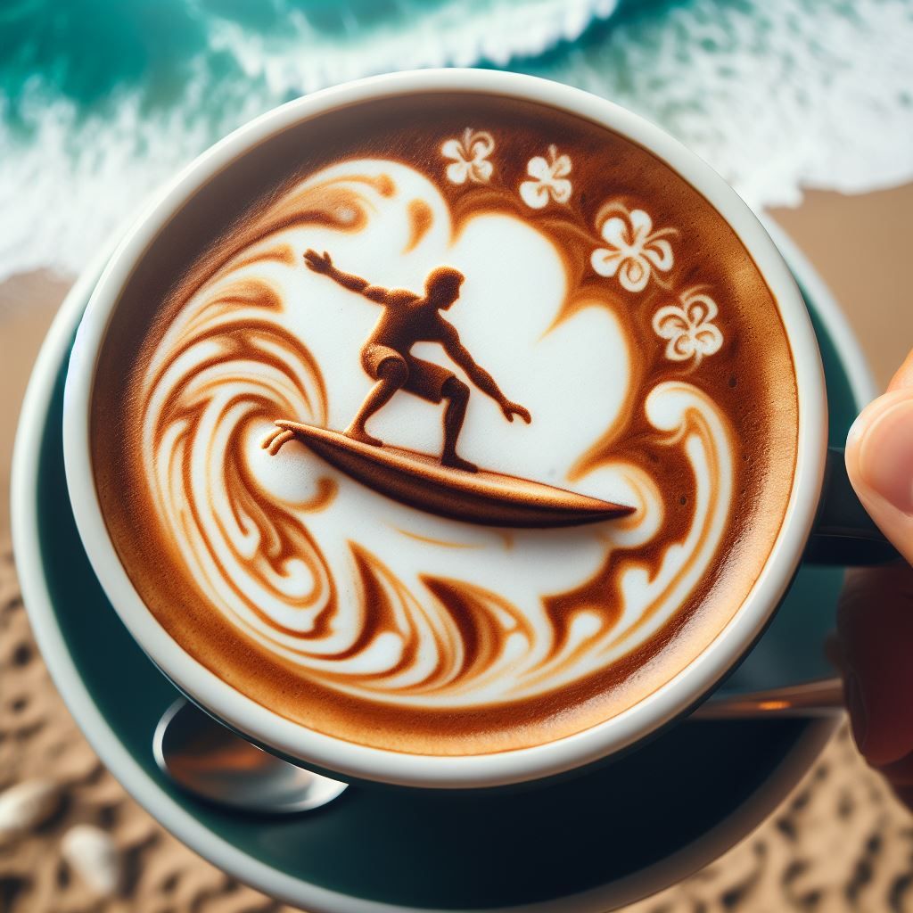 Wake up and surf the coffee