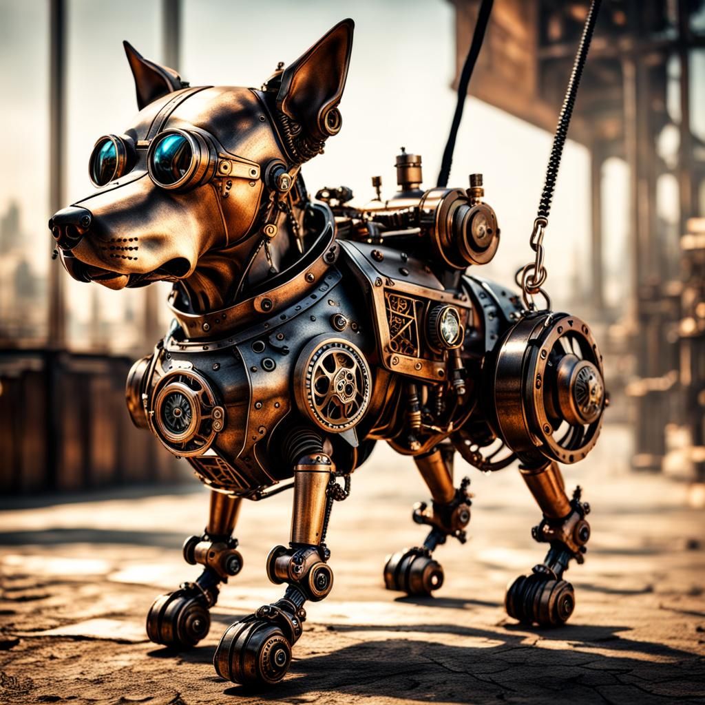 steampunk doggie  by @dariusXL