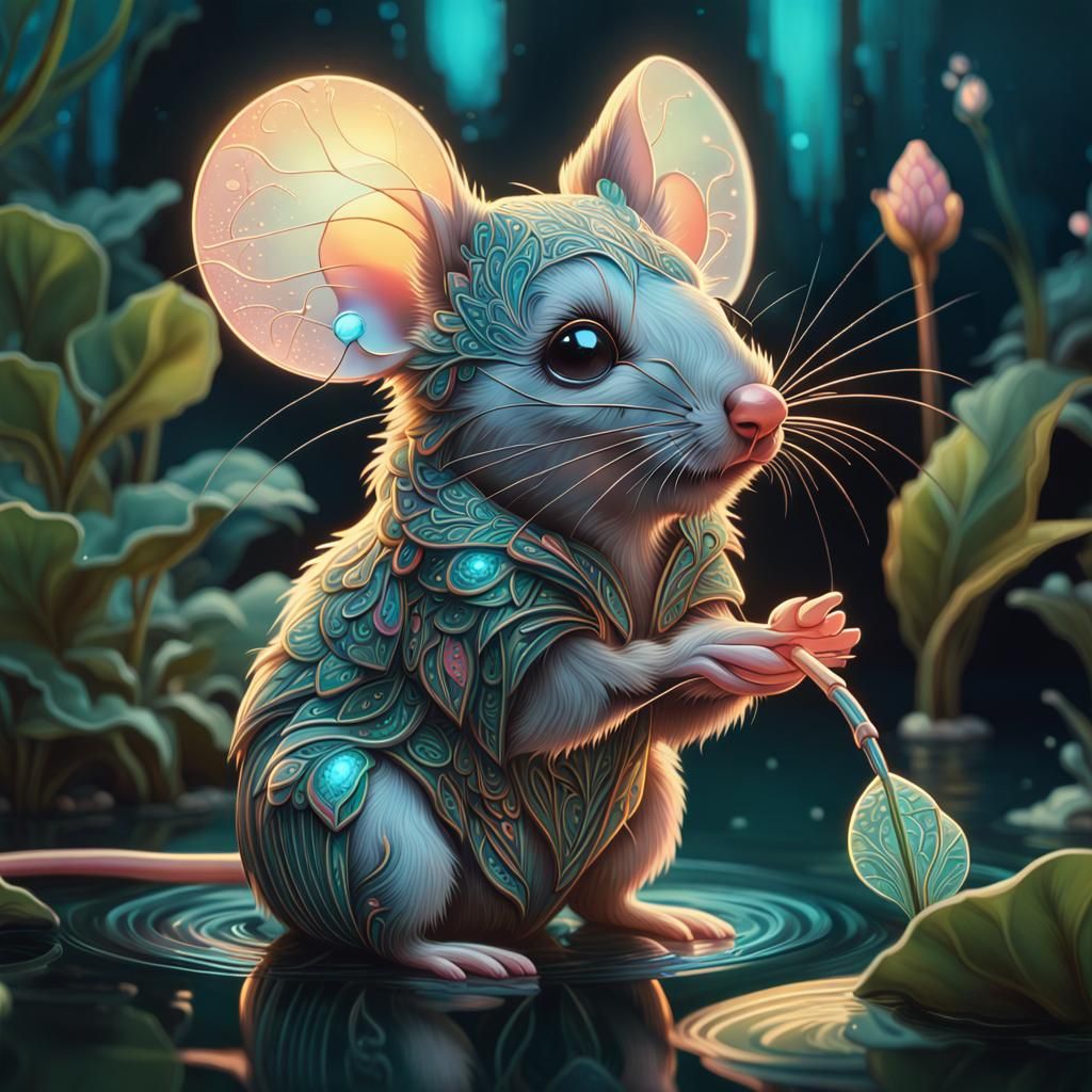 The Sophisticated Mouse.  by @Omimimo