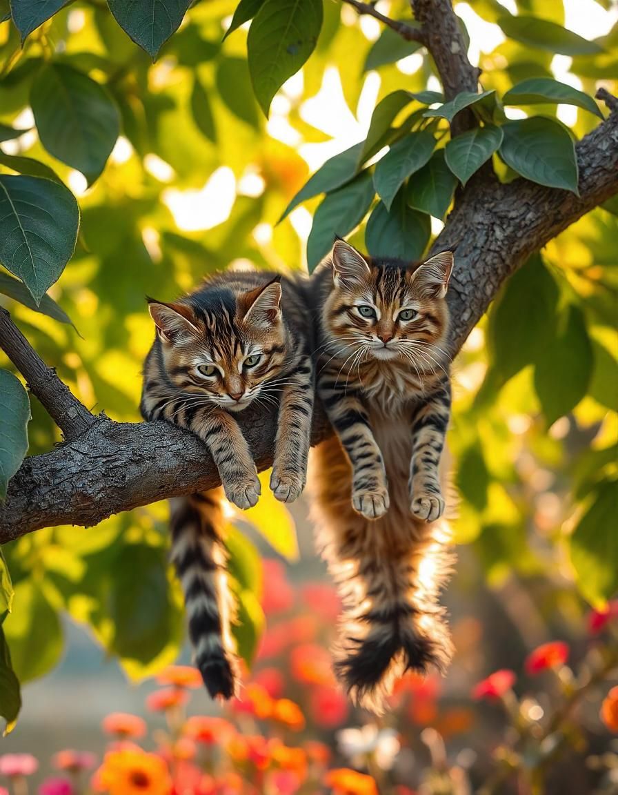 of cats and trees...